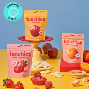 Minitotz (FUNCHIES) 100% Real Korean Freeze-Dried Fruit Chips – Pure Crispy & Guilt-Free! (For 12 months+)