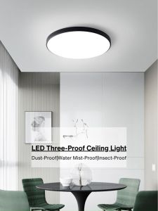 Ultra Thin Downlight LED Three Proof Ceiling Light 23cm Rounded Indoor Acrylic Ceilnig Light