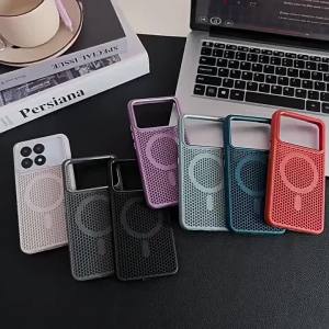 Hollow Heat Dissipation Magnetic Case For iPhone 17 16 15 14 13 12 Pro Max Air Plus For Magsafe Wireless Charge Shockproof Cover