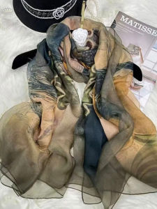 Khăn Choàng Lụa Thời Trang Mùa Hè 2025 Phong Cách Hàn Quốc 130x180cm Khăn Tắm Kiểu Đám Mây Thanh Lịch Đa Năng Thanh Lịch