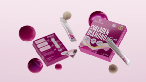 Kinohimitsu Collagen Diamond Pro 5500mg Inner Beauty Collagen Supplement 25g x 15s - Collagen Drink for Skin Firming Pore Tightening Moisture Retaining