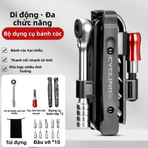 TOOKTRO | Bộ Công Cụ Sửa Chữa Xe Đạp Hoàn Chỉnh Bao Gồm Mỏ Lết moment Vặn Tô Vít Lục Giác