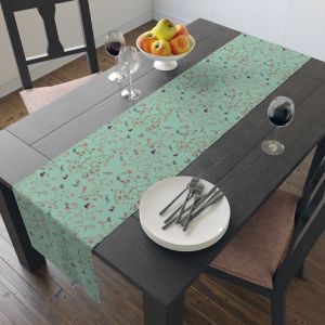 VIKAMA Light Luxury Spring And Summer Flower Table Runner Living Room Kitchen Dining Table Decoration Wedding Party Decoration