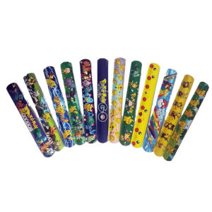 สร้อยข้อมือโปเกมอน6/12ชิ้นสายรัดข้อมืออนิเมะลายปิกาจูสายรัดข้อมือเด็กสายรัดข้อมือปริศนาของเล่นเด็กหญิงเด็กชายวันเกิดปาร์ตี้เด็กของขวัญของเล่นสำหรับเด็ก