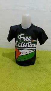 SETELAN BAJU ANAK TERBARU MOTIF SAVE PALESTIN UNTUK USIA 1-10 TAHUN