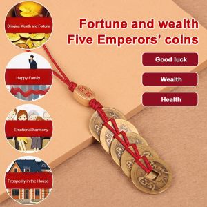 Lotus good luck handwoven brass keychain lanyard car charm car charm fortune transfer keychain