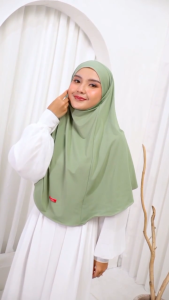 Shamira - French Khimar Jumbo Arafah Jilbab Instan Melayu Syari Tali Cadar Jumbo 3in1 jersey Premium