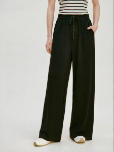 INMAN | Elastic Drawstring Wide Leg Trousers Air Jelly Fabric Comfortable Casual Pants