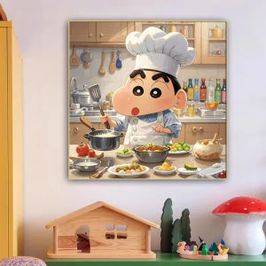KAYOU | 5D DIY Diamond Painting Kit Crayon Shin-chan Anime Art Full Drill Rhinestone Mosaic Wall Decor Craft Kit Home Gift Frameless