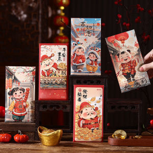 Creative Red Envelopes 2025 New National Trend Personalized Cartoon Red Envelopes Spring Festival New Years Eve Lucky Money Bag