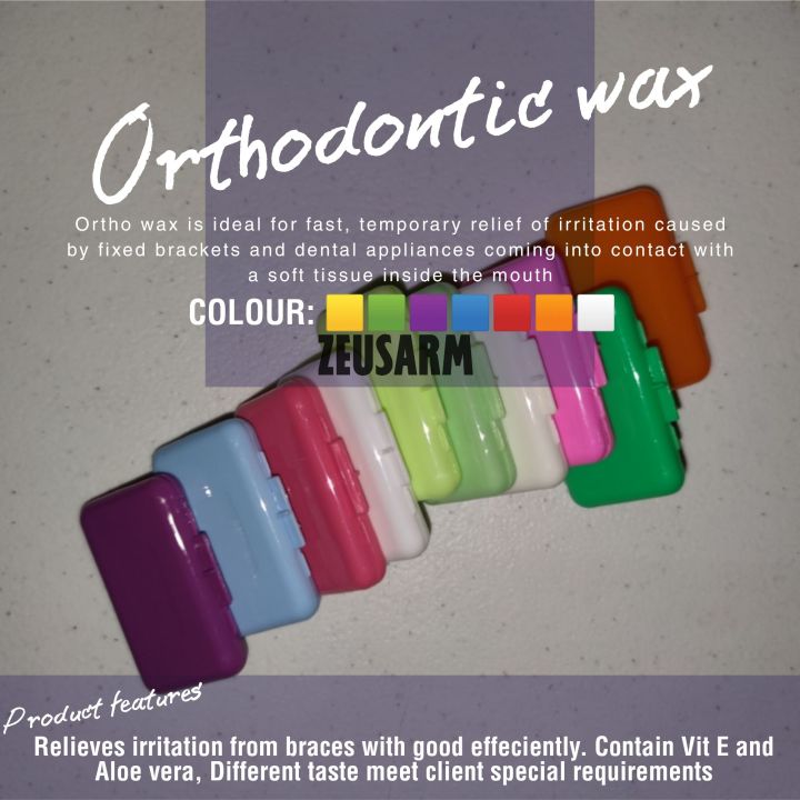 Ortho wax orthodontic dental wax edible fruit color scented Lazada PH