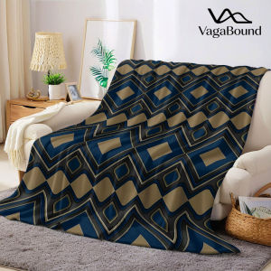 Retro Diamond Flannel Blanket Warm Soft Halloween Christmas Decorative Couch Warm Cozy All-Season Gift