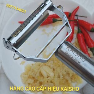 Bào củ quả 2 lưỡi đa năng cao cấp thương hiệu Kaisho nổi tiếng Nhật Bản bằng hợp kim không gỉ