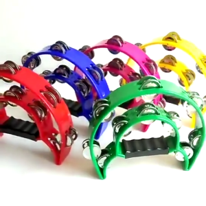 Tambourine Drum Musical Tambourine Round Percussion Gift for KTV Party Wedding Dance Party