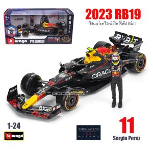 Bburago Tỉ Lệ 1:24 F1 Red Bull Đua Rb19 + Công Thức 1 Hợp Kim Đồ Chơi Mô Hình Xe Verstappen/Perez Diecast Tập Thể Cho độ tuổi 4 +