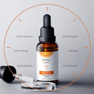BIOAQUA Vitamin C Serum Facial Moisturizer Skin Brightening Liquid Essence for All Skin Types Hydrating Beauty Care Product