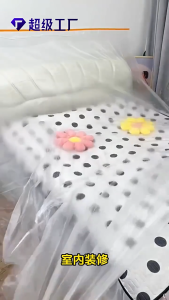 🚚พลาสติกคลุมกันฝุ่นเฟอร์นิเจอร์ ฟิล์มป้องกันฝุ่นฝาครอบกันฝุ่นเฟอร์นิเจอร์ ฟิล์มยืดฟิล์มพลาสติก พลาสติกปิดกันฝุ่นคลุมของ