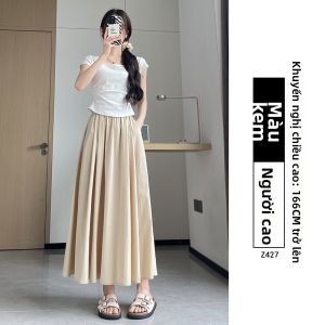 XIANYIJIAO | Quần Legging Dáng A Cao Cổ Chất Liệu Lụa Băng Giảm Cân Màu Vàng