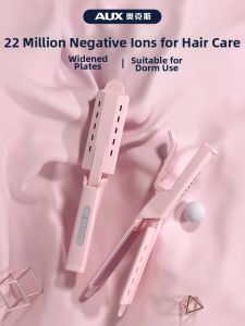 AUX | AUX Negative Ion Electric Hair Straightening Iron Board Dual Use Straightening And Curling Home Travel Salon Use Hair Care