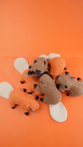 Hobilic Mainan Boneka Gigit Anjing Bunyi Bersuara Bentuk Tupai Bahan Plush