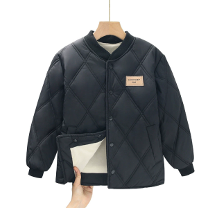 Kids Padded Cotton Jackets Winter Boys Girls Thick Warm Coats Autumn Sports Outerwear Children Casual Quilted Bottoming Jacket