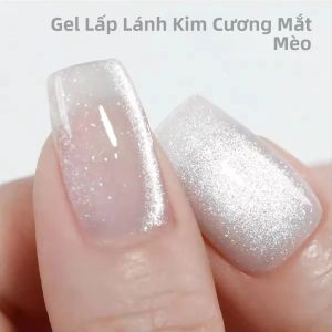 Sơn Móng Tay Gel Mắt Mèo Ánh Trăng Trắng 12ML 1-5 Chiếc Keo Móng Tay Pha Lê Đa Năng Làm Trắng Thiết Kế Lấy Cảm Hứng Từ Bóng Đèn Nhỏ
