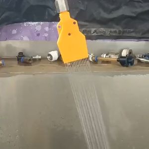 Abs Multi Flat Nozzle / Air Blowing Knife Windjet Nozzle Jet Flat Fan ABS antarmuka 1/4