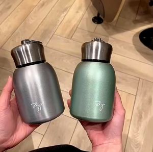 (ORICOD)300ml Mini Double Stainless Steel Termos Saku Termos Saku Termos Kopi Teh Termal