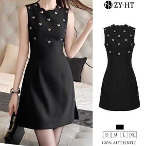 เดรสผู้หญิง เดรสผู้หญิง เดรสสีดำ เดรสแขนกุด เดรสไฮโซ เดรสวินเทจ เดรสออกงาน เดรสปาร์ตี้ เดรสฝรั่งเศส 9662