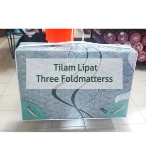 (Free Bag)Three Fold Mattress/Tilam Lipat/Tilam Bujang/Reborn Mattress/FoldableMattress Made in Malaysia