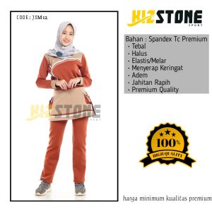 Setelan Baju Olahraga Wanita / Setelan Baju Olahraga Muslimah / Set Baju Senam Wanita