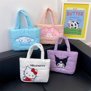 Takara Tomy | Anime Hello Kitty Hand Bag Shoulder Bag KT Cat My Melody Cinnamoroll Kuromi Makeup Bag Commuter Bag Birthday Women Gifts