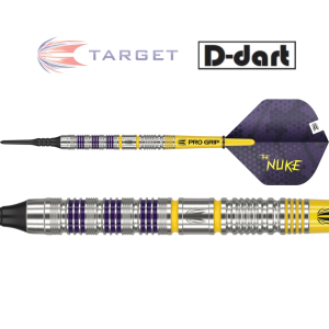 TARGET SOFT TIP DARTS - 19G NUKE LOADOUT (LUKE LITTLER) 90% TUNGSTEN DART SET ORIGINAL ELECTRONIC DART