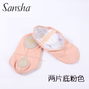 Genuine Goods France Sansha Sansha Dancing Shoes Kids Ballet Soft Bottom Training Shoes Genuine Leather Bottom Dancing Shoes