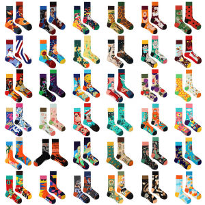 Colorful Asymmetrical Ankle Socks