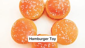 Mainan Anjing Bunyi Hamburger Squeaky Toy Dog Mainan Anjing Hamburger Bunyi Dog Toys Chew