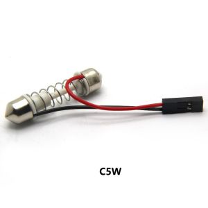 KEVANLY | 4pcs T10 BA9s C5W with Socket Festoon LED COB LED Bulb 31mm 36mm 39mm 41mm for Car Dome Light Car Interior Reading License Light