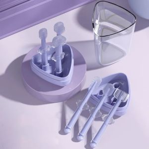 Baby Silicone Toothbrush 3d Wrapped Teeth Tongue Massage Brush Gently Cleans Milk Stains For Training Brush Teeth Child