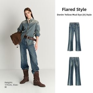 Semir | Womens Jeans Trousers Flared Leg-Lengthening