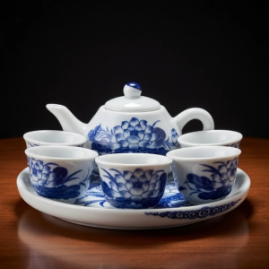 Bộ Ấm Chén Thờ Bộ Ấm Trà Cúng Men chất Liệu Sữ Men Xanh Bát Tràng Cao Cấp Đặt Bàn Gia Tiên