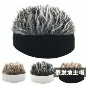 Funny Fashion Mens Wig Cap Hip hop Adjustable Cartoon Cosplay Hair Hat Props