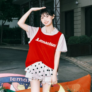 lemanism | American Style Letter Print Sleeveless T-shirt