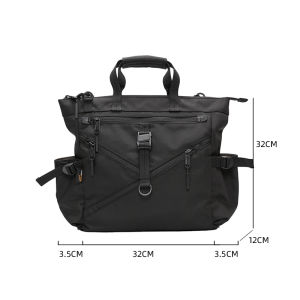 15/16 Cordura Ballistic Nylon Tote Bag Mens Single Shoulder Commuter Crossbody Bag Large Capacity Computer Handbag