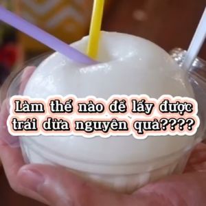 [Loại 1] Dao sừng lấy cơm dừa nguyên trái kiểu Thái Lan