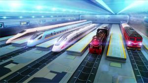 OD] Genuine Smart Train Superman Train High-Speed Rail Deformation Robot Boy Children Deformable Assembled Toy Gift