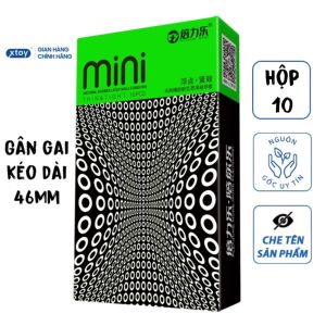 Bao Cao Su HBM Mini Dotted Size 46mm gân gai kéo dài time - 10 bcs