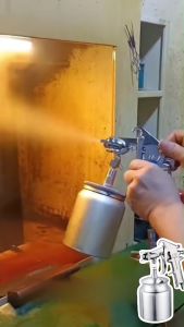 【New Arrivals】Professional Spray Gun F75 400ML Pneumatic Spray Gun Airbrush Sprayer Painting Airbrush Tool