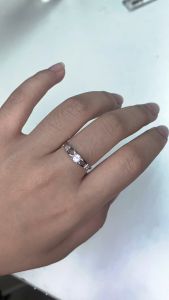 CEMI Star Swirl Moonstone Ring พลอยแท้ มูนสโตน แหวนพลอยแท้ มูนสโตนแหวนเงินแท้ ชูบทอง 18K