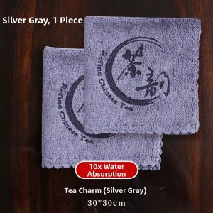 High-End Tea Towel Absorbent Cotton Linen Material Colorful Tea Table Cloth Tea Coasters Dining Utensils Chinese Style