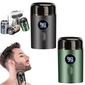 Mens Electric Shaver Digital Display Intelligent Mini Portable Wet and Dry Rechargeable Washable Beard